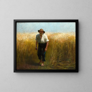 Moissonneur - Wacław Szymanowski — framed artwork on a wall