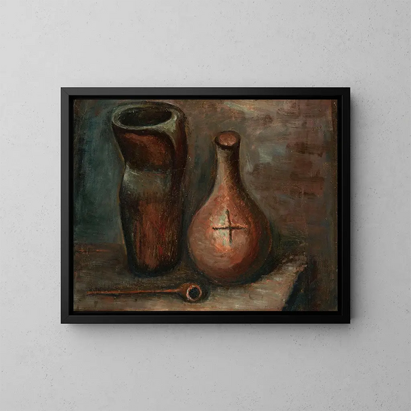 Still life - Wacław Wśowicz — framed artwork on a wall