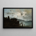 Mountain Lake at Night - Władysław Aleksander Małecki — framed artwork on a wall
