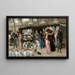 a Flower Market at La Madeleine, Paris - Władysław Bakałowicz — framed artwork on a wall