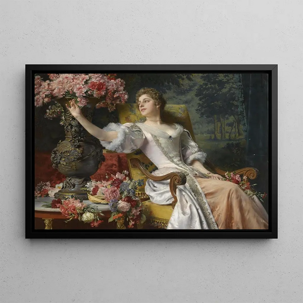 La Fleur de la jeunesse - Władysław Czachórski — framed artwork on a wall