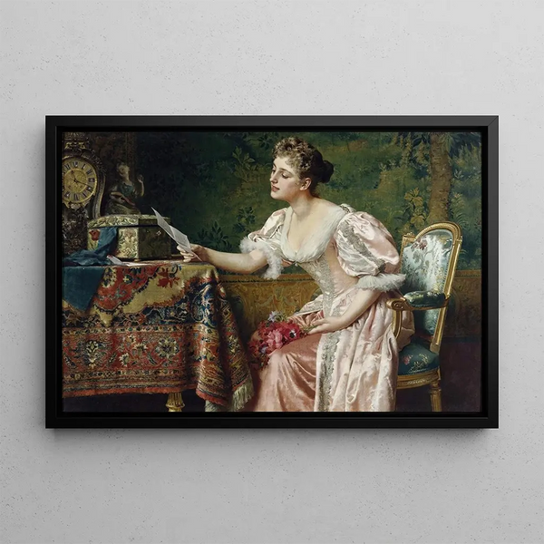 L'Invitation - Władysław Czachórski — framed artwork on a wall