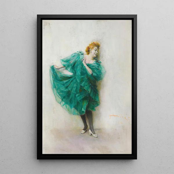 A Dancer - Władysław Podkowiński — framed artwork on a wall