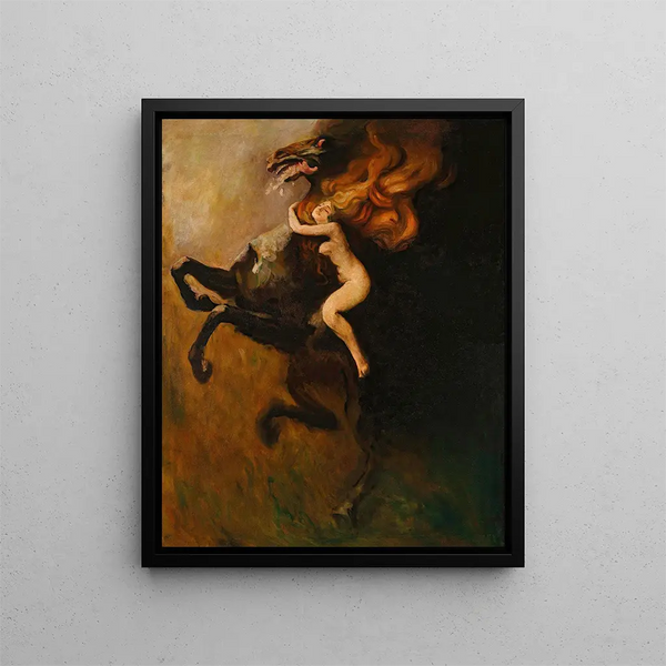 Frenzy - Władysław Podkowiński — framed artwork on a wall