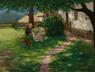 In the Garden - Władysław Podkowiński — artwork view