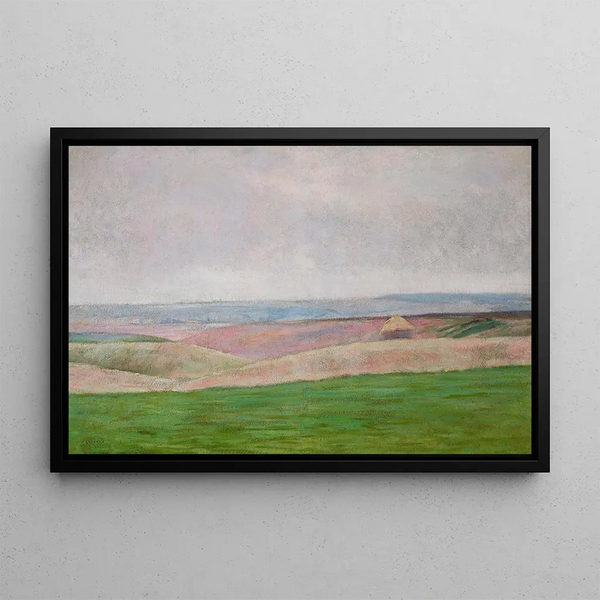 Landscape of Sobótka - Władysław Podkowiński — framed artwork on a wall