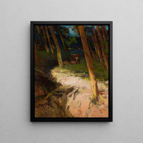 In the Forest - Władysław Wankie — framed artwork on a wall