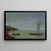 Boat with sails hoisted - Władysław Ślewiński — framed artwork on a wall