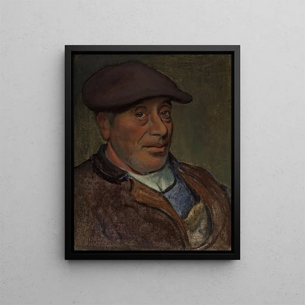 Marine Breton Painting - Władysław Ślewiński — framed artwork on a wall
