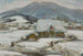 Cottages dans la neige - Władysław Ślewiński — artwork view