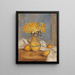 Jonquils in a vase and lemons - Władysław Ślewiński — framed artwork on a wall