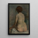 Female nude painting - Władysław Ślewiński — framed artwork on a wall