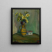Flowers in a Yellow Pitcher - Władysław Ślewiński — framed artwork on a wall