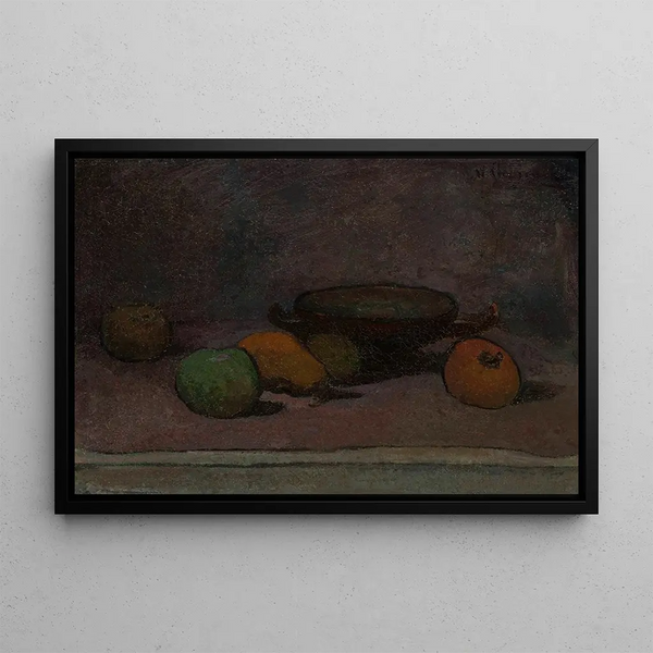 Fruits and bowl - Władysław Ślewiński — framed artwork on a wall