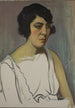 Head of a Brunette - Władysław Ślewiński — artwork view