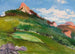 Landscape painting with pink mountain peaks - Władysław Ślewiński — artwork view