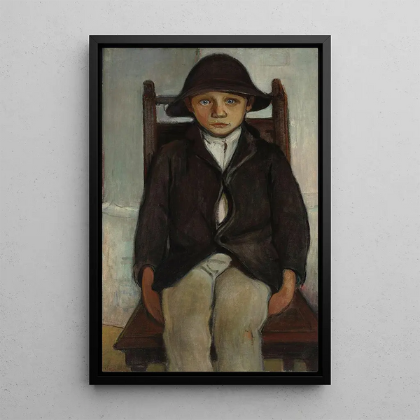 Orpheline de Poronin - Władysław Ślewiński — framed artwork on a wall