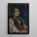 Young Peasant Woman - Władysław Ślewiński — framed artwork on a wall
