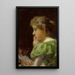 Portrait of a woman - Władysław Ślewiński — framed artwork on a wall