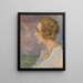 Profile of a Young Woman - Władysław Ślewiński — framed artwork on a wall