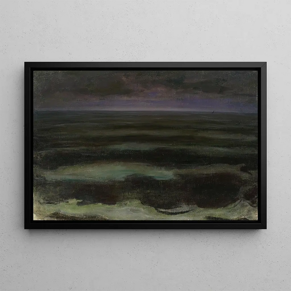 Night Sea - Władysław Ślewiński — framed artwork on a wall