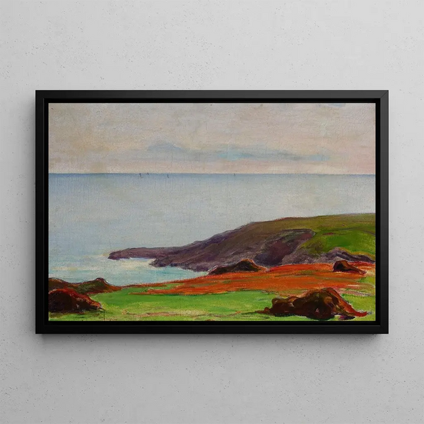 Ocean Spring Painting - Władysław Ślewiński — framed artwork on a wall