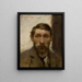 Self-portrait - Władysław Ślewiński — framed artwork on a wall