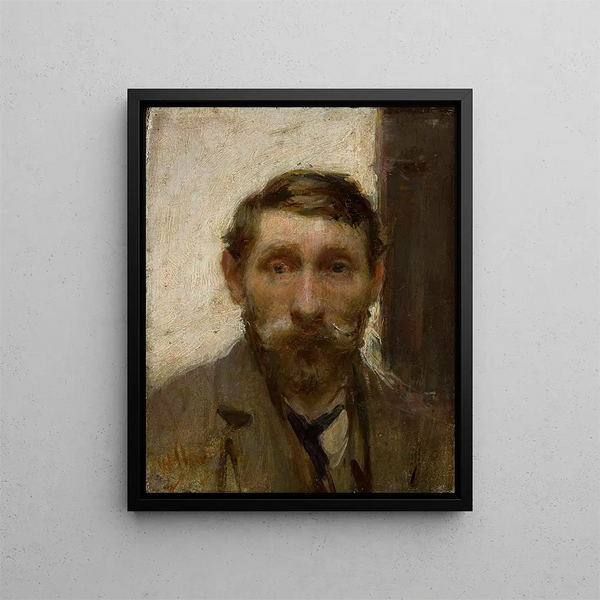 Self-portrait - Władysław Ślewiński — framed artwork on a wall