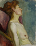 a half-naked woman sitting - Władysław Ślewiński — artwork view