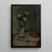 White Roses in a Vase - Władysław Ślewiński — framed artwork on a wall