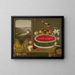 Fruit and Baltimore Oriole - Vassily Kandinsky — framed artwork on a wall