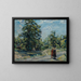 Landscape painting - Waldemar Rösler — framed artwork on a wall
