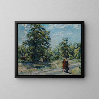 Landscape painting - Waldemar Rösler — framed artwork on a wall
