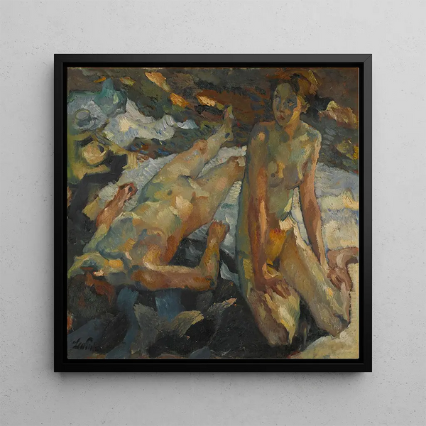 Waldesruhe - Leo Putz — framed artwork on a wall
