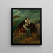 Portrait of Adam Mickiewicz on the Rock of Judah - Walenty Wańkowicz — framed artwork on a wall