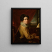 Portrait Painting of Karolina Towiańska - Walenty Wańkowicz — framed artwork on a wall
