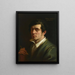Self-portrait - Walenty Wańkowicz — framed artwork on a wall