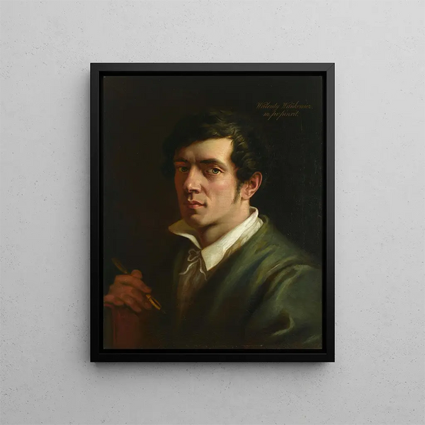 Self-portrait - Walenty Wańkowicz — framed artwork on a wall