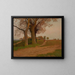 Landscape Painting - Walery Brochocki — framed artwork on a wall