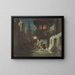 Night Serenade Painting - Walfried Lettau — framed artwork on a wall