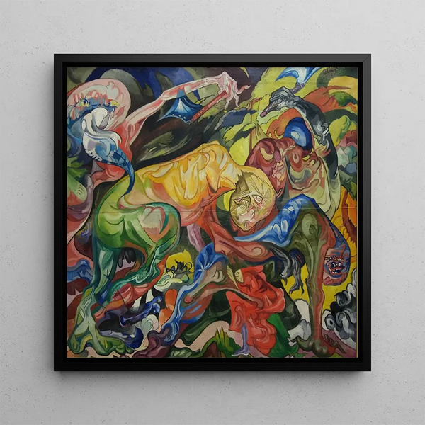 Walka - Stanisław Ignacy Witkiewicz — framed artwork on a wall