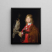 Portrait of a Boy with a Falcon - Wallerant Vaillant — framed artwork on a wall