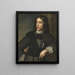 Portrait of a gentleman - Wallerant Vaillant — framed artwork on a wall