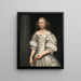 Portrait of a Woman - Wallerant Vaillant — framed artwork on a wall