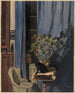 Interior painting with black cat - Walter Conz — artwork view