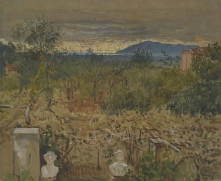 Garden with Ruins - Walter Crane — artwork view