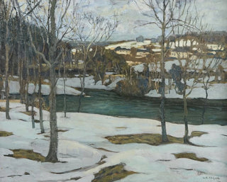 River Under Snow - Walter Elmer Schofield — artwork view