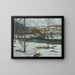 River Under Snow - Walter Elmer Schofield — framed artwork on a wall