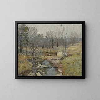Landscape at the Beginning of Spring - Walter Emerson Baum — framed artwork on a wall