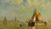 In the port of Dordrecht, Holland - Walter Franklin Lansil — artwork view